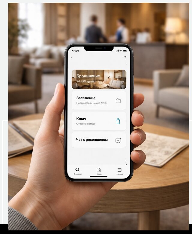 Мобильное приложение для гостей отеля в Воткинске, управление сервисом